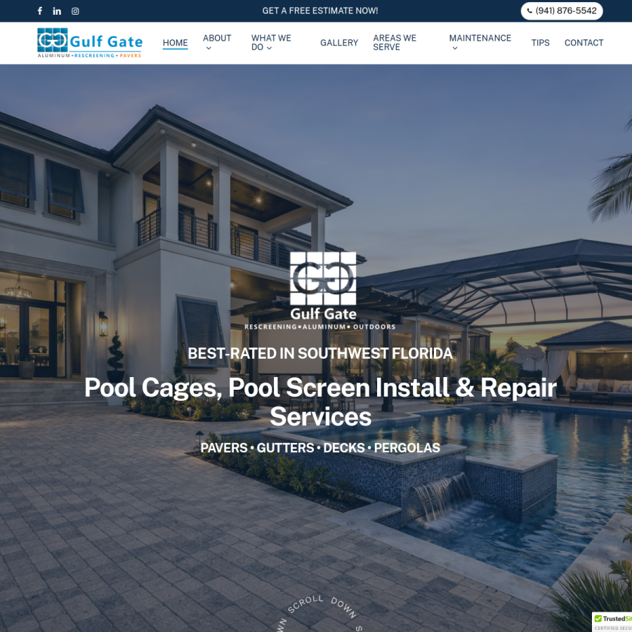 gulfgatealuminum.com homepage screenshot