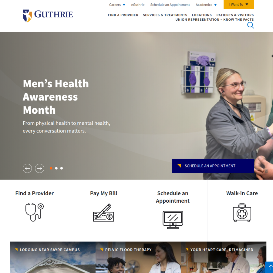 guthrie.org homepage screenshot