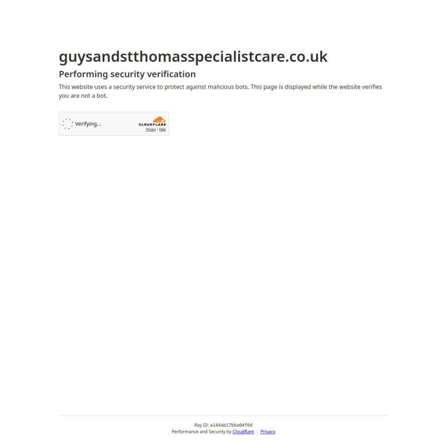 guysandstthomasspecialistcare.co.uk homepage screenshot