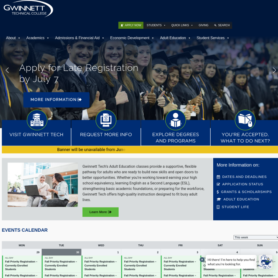 gwinnetttech.edu homepage screenshot