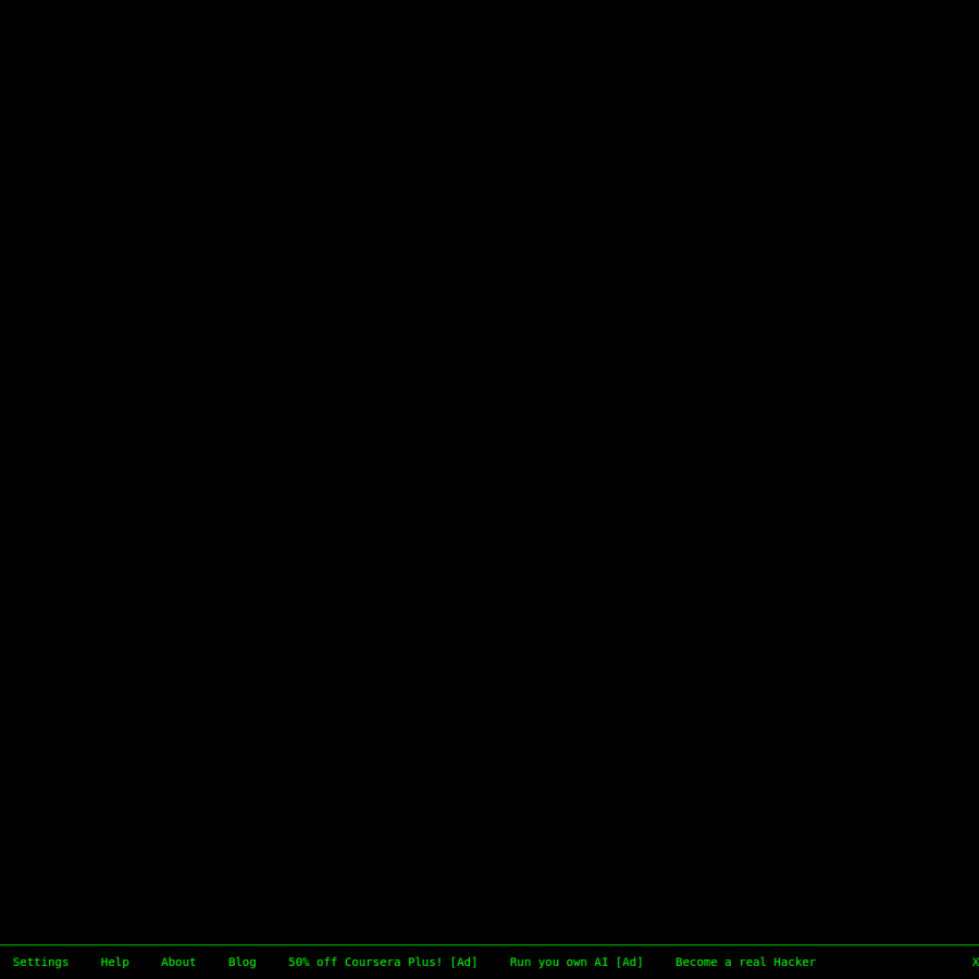 hackertyper.net homepage screenshot