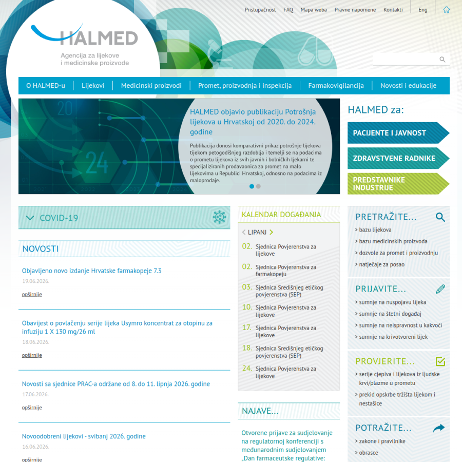 halmed.hr homepage screenshot