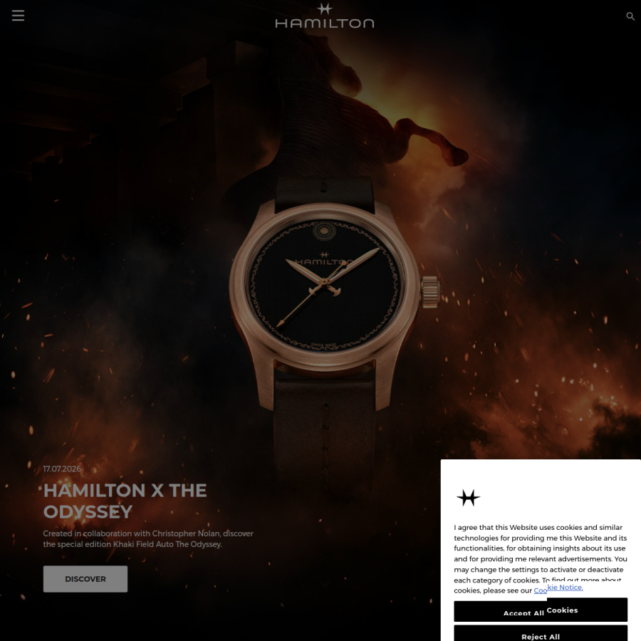 hamiltonwatch.com homepage screenshot
