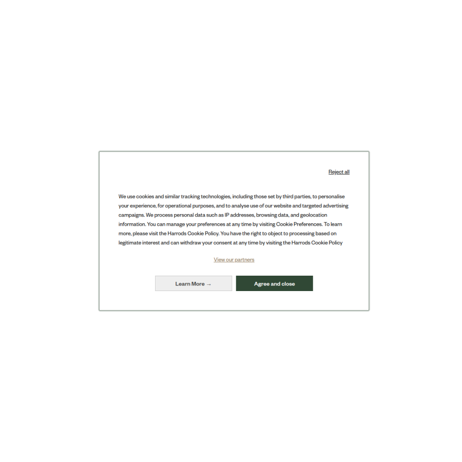 harrods.com homepage screenshot