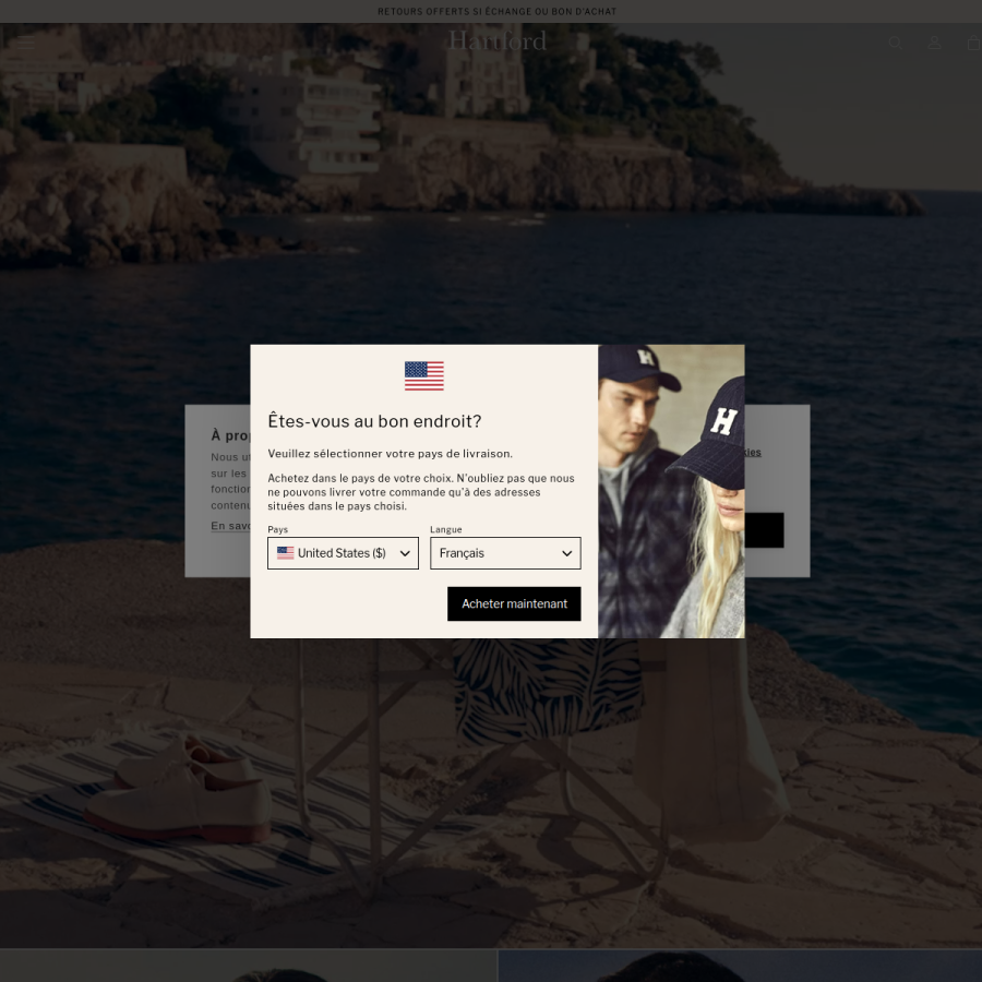 hartford.fr homepage screenshot