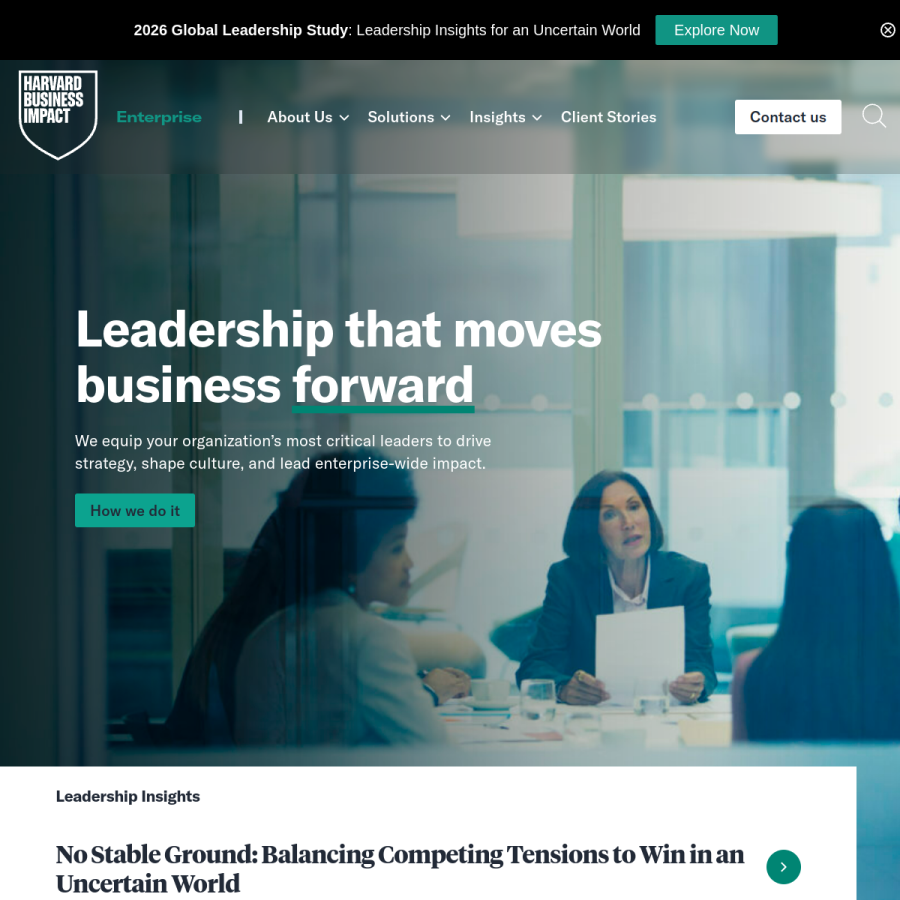 harvardbusiness.org homepage screenshot