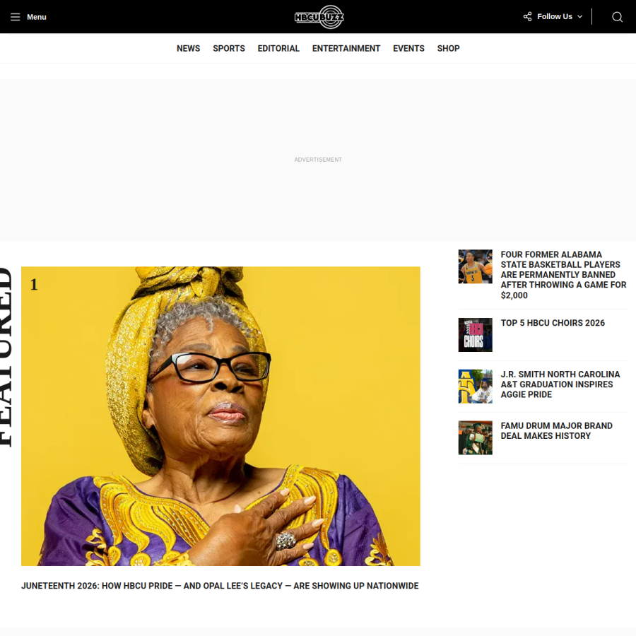hbcubuzz.com homepage screenshot