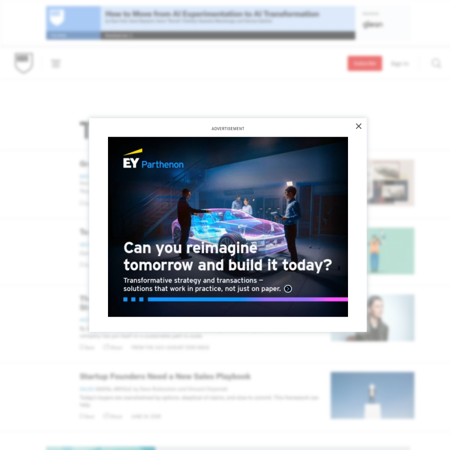 hbr.org homepage screenshot