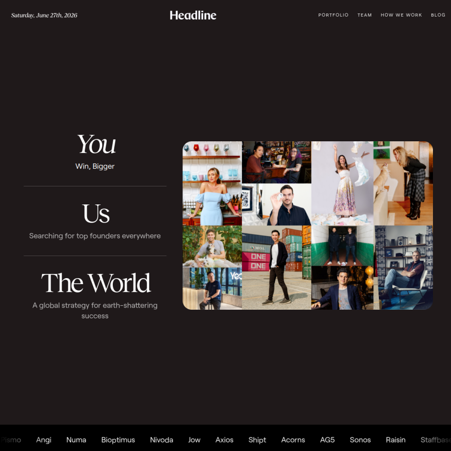 headline.com homepage screenshot