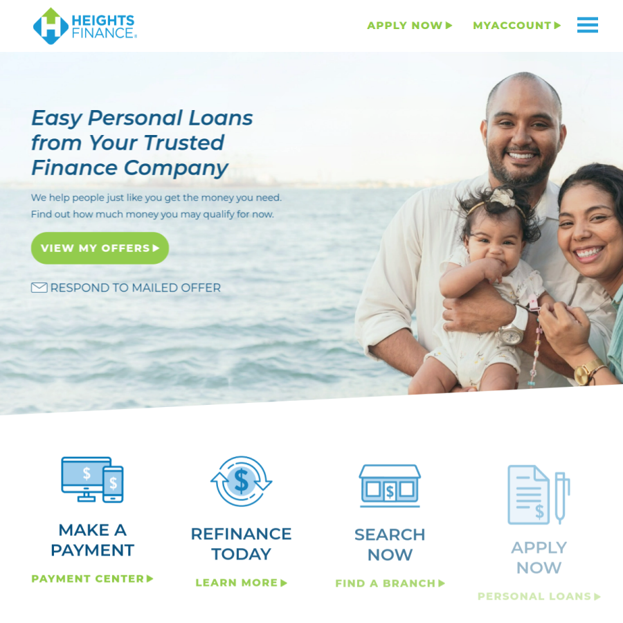 heightsfinance.com homepage screenshot