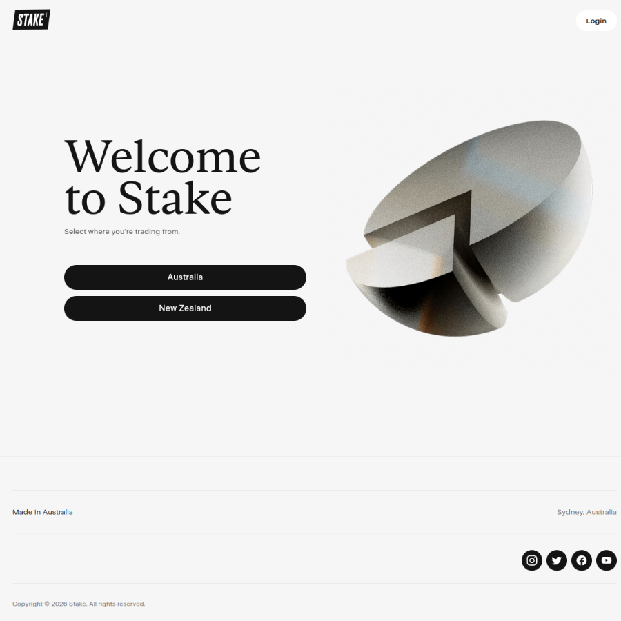 hellostake.com homepage screenshot