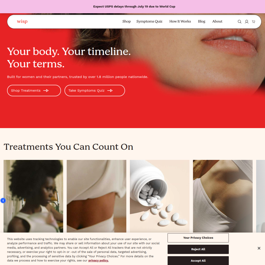 hellowisp.com homepage screenshot