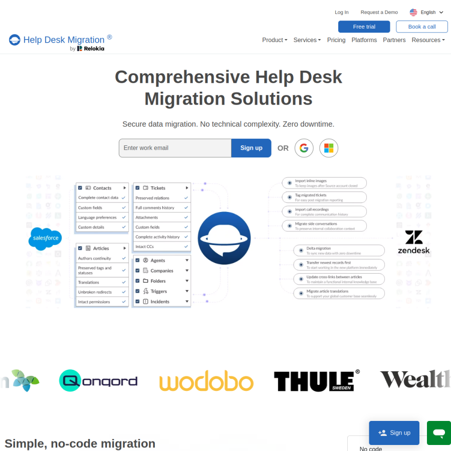help-desk-migration.com homepage screenshot