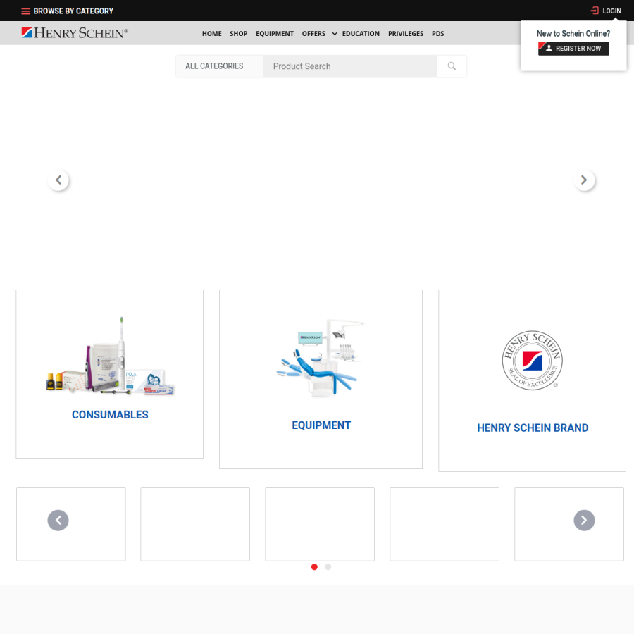 henryschein.co.nz homepage screenshot