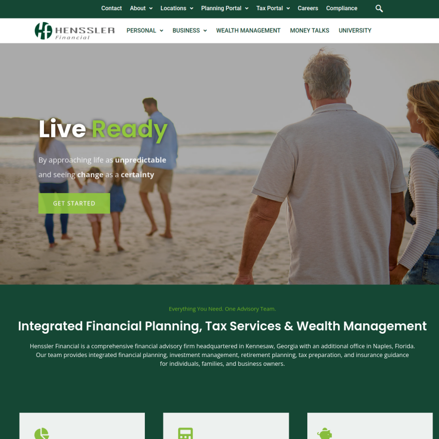 henssler.com homepage screenshot