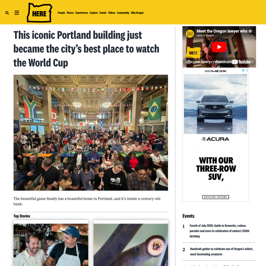 hereisoregon.com homepage screenshot