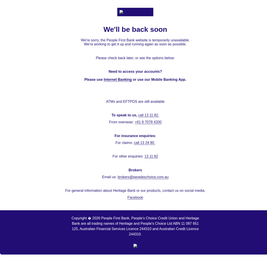 heritage.com.au homepage screenshot