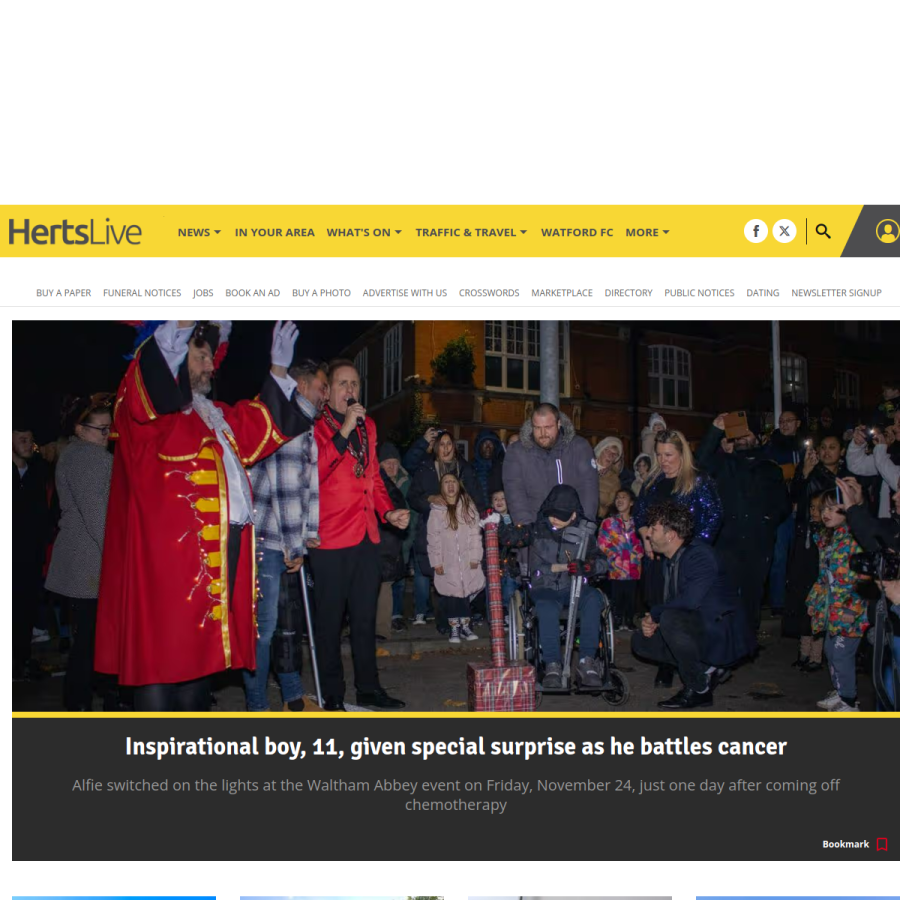 hertfordshiremercury.co.uk homepage screenshot