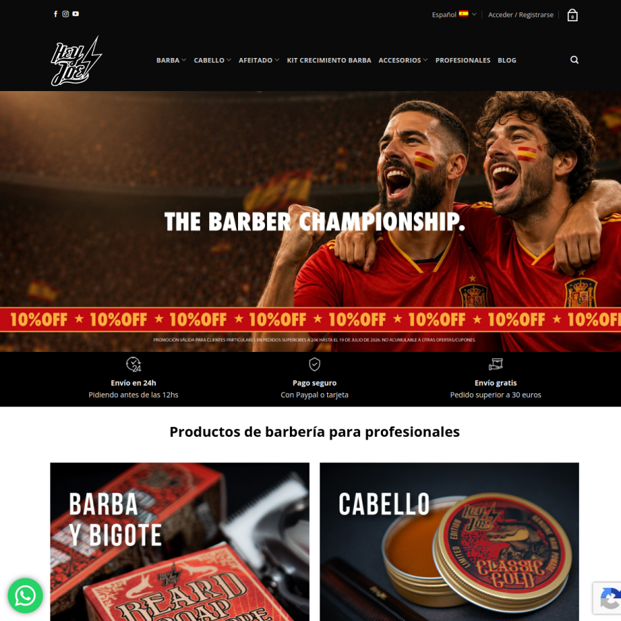 heyjoe.es homepage screenshot