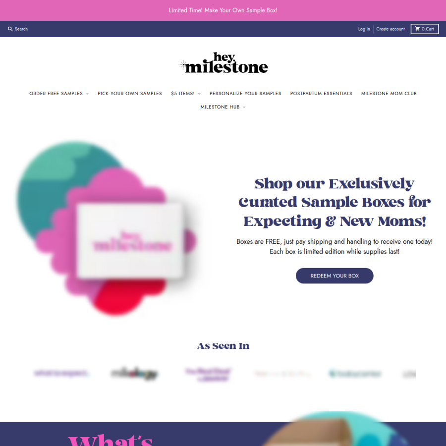 heymilestone.com homepage screenshot