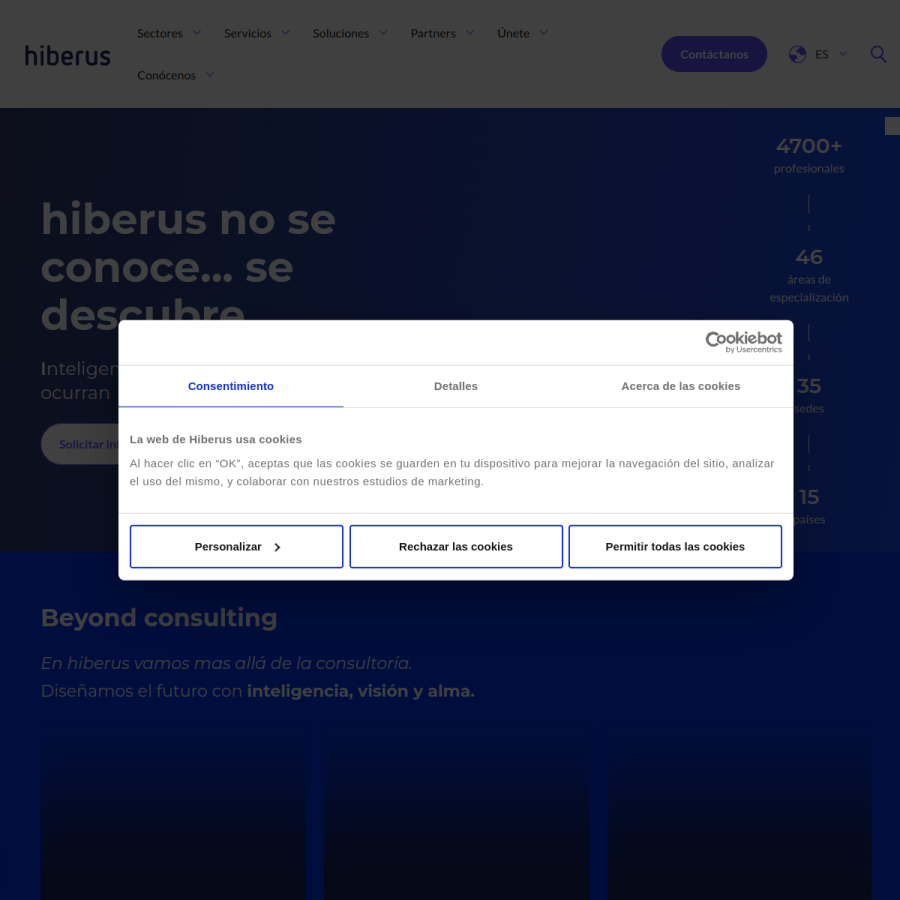 hiberus.com homepage screenshot
