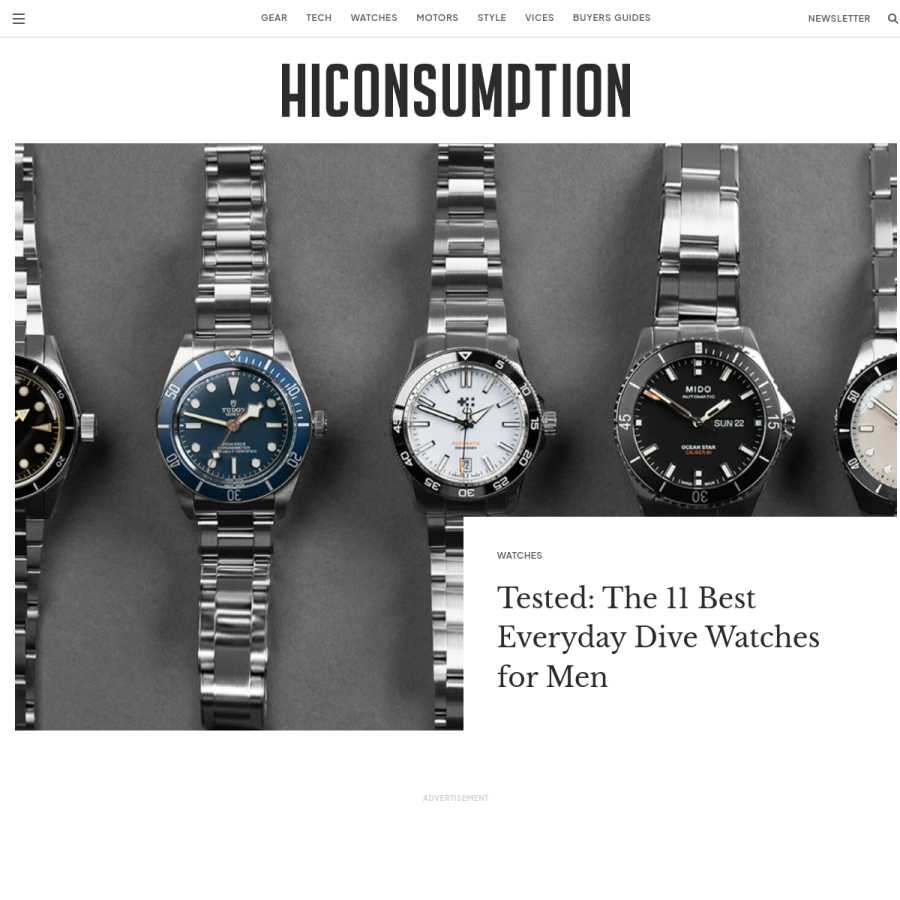 hiconsumption.com homepage screenshot