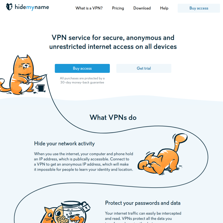 hide.mn homepage screenshot