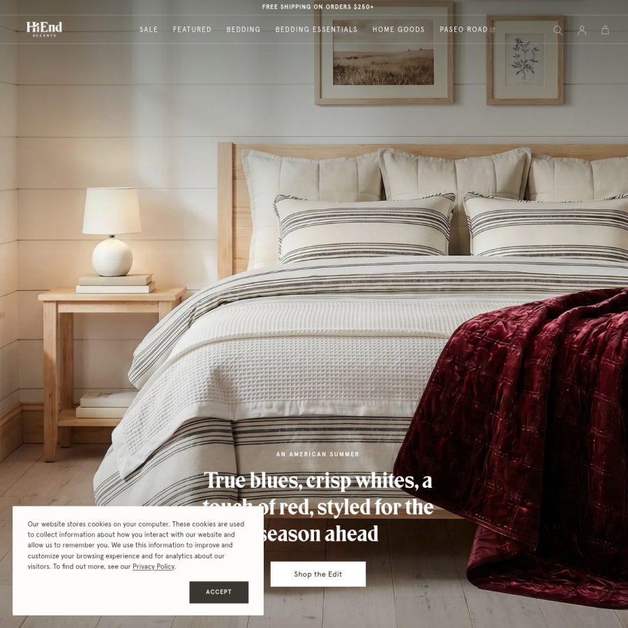 hiendaccents.com homepage screenshot