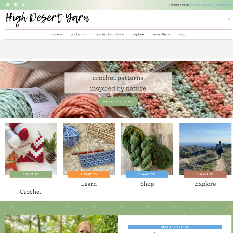 highdesertyarn.com homepage screenshot
