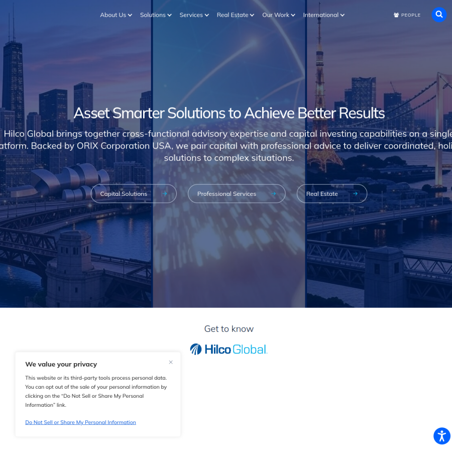 hilcoglobal.com homepage screenshot