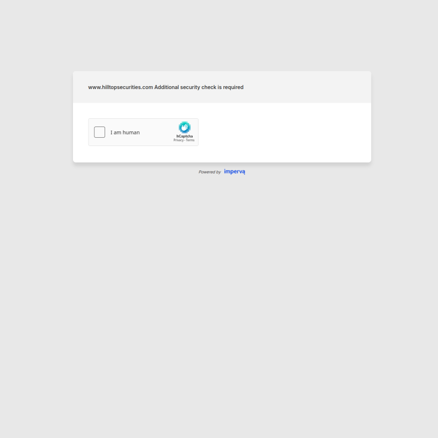 hilltopsecurities.com homepage screenshot