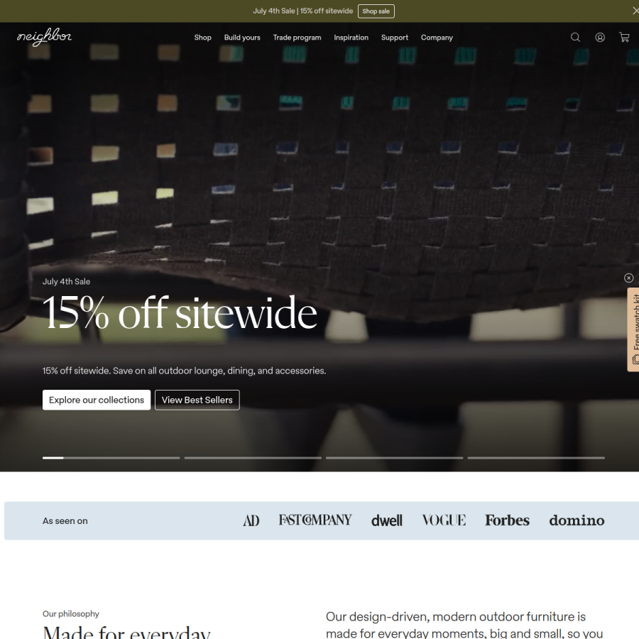 hineighbor.com homepage screenshot
