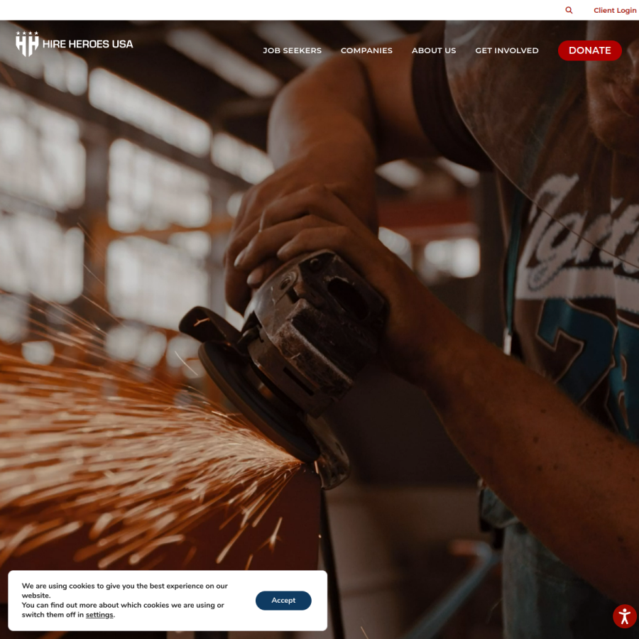 hireheroesusa.org homepage screenshot