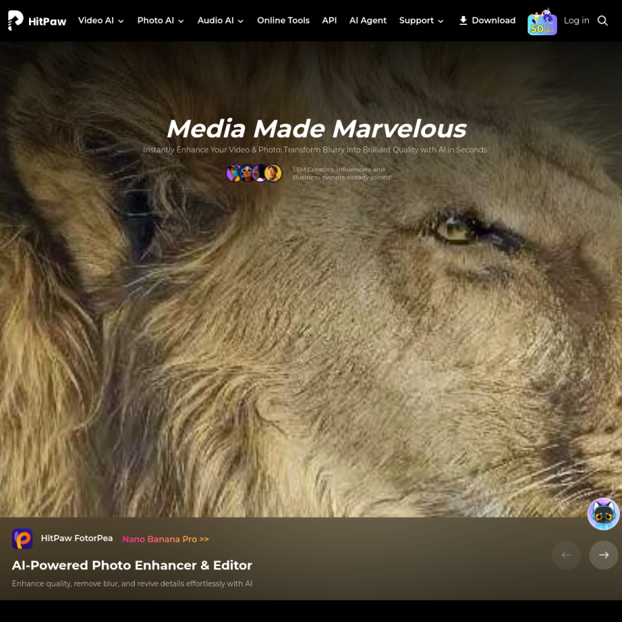 hitpaw.com homepage screenshot
