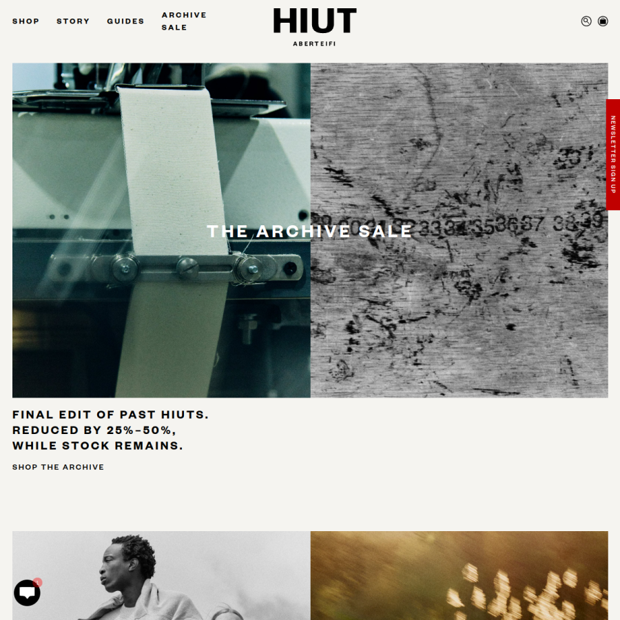 hiutdenim.co.uk homepage screenshot