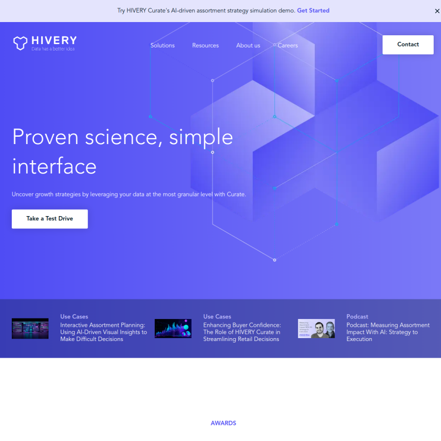 hivery.com homepage screenshot