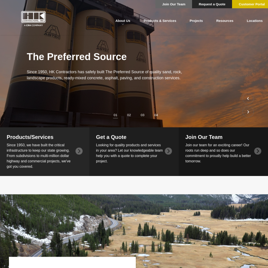 hkcontractors.com homepage screenshot