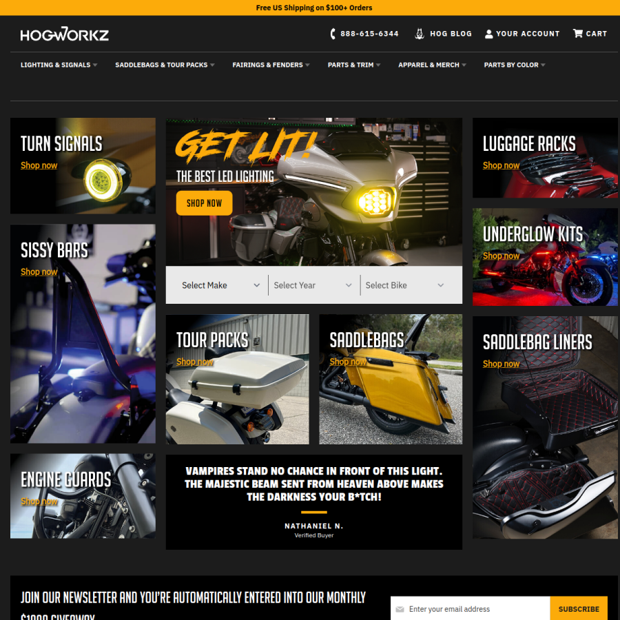 hogworkz.com homepage screenshot