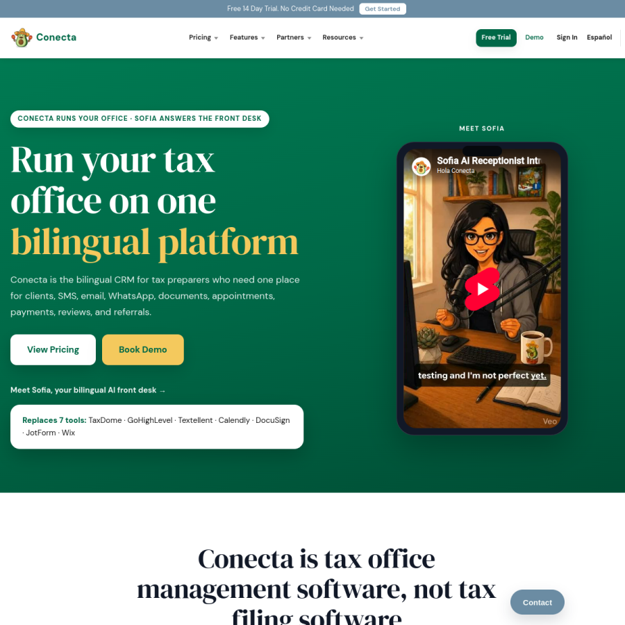holaconecta.com homepage screenshot