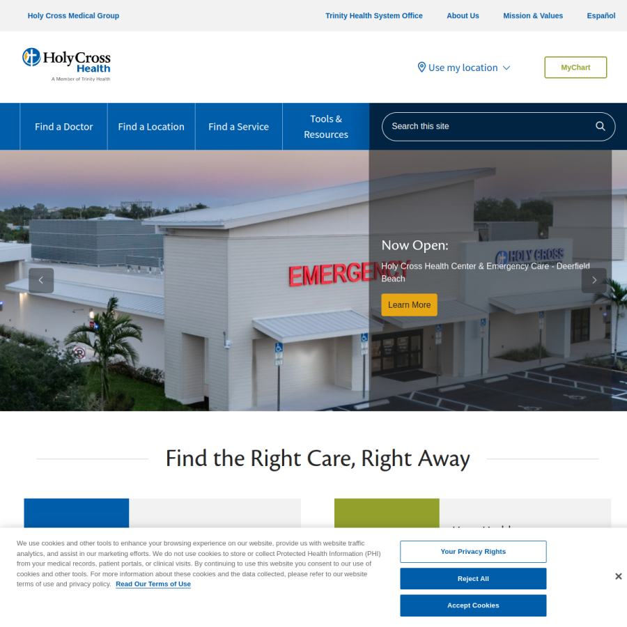 holy-cross.com homepage screenshot