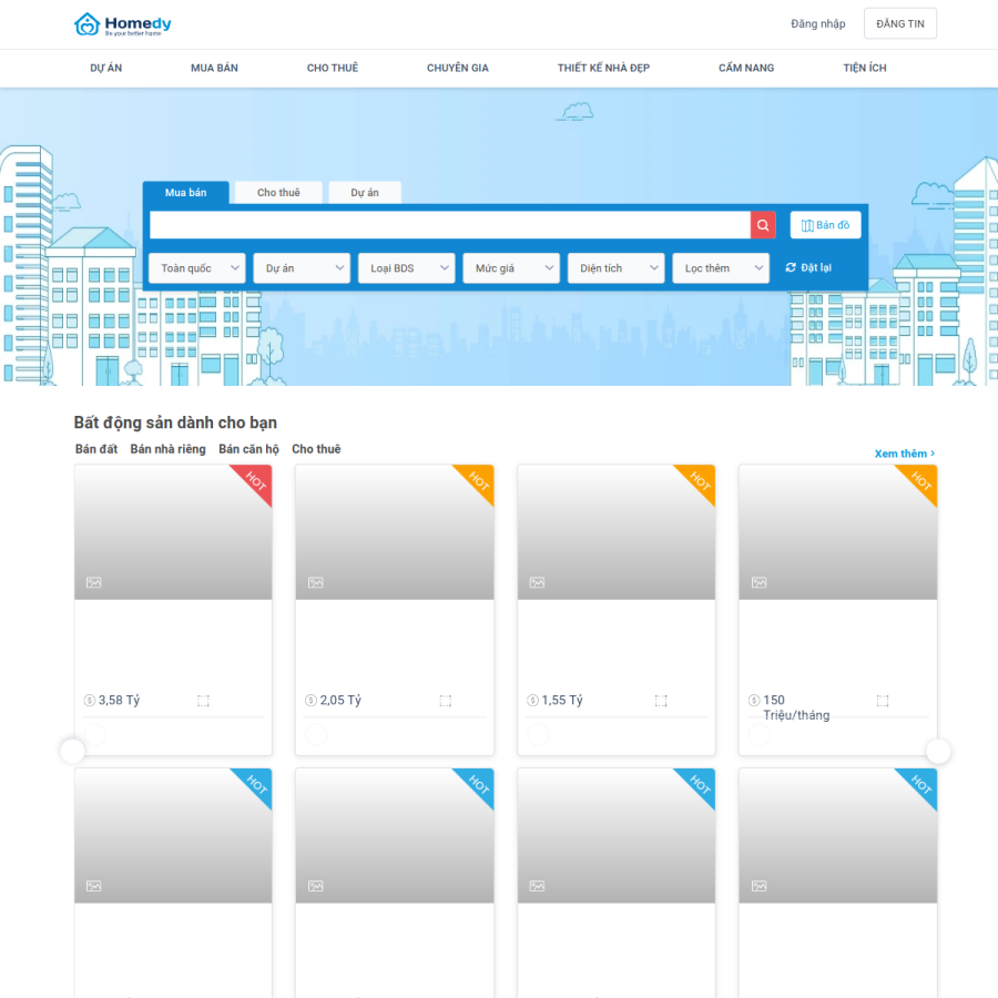 homedy.com homepage screenshot