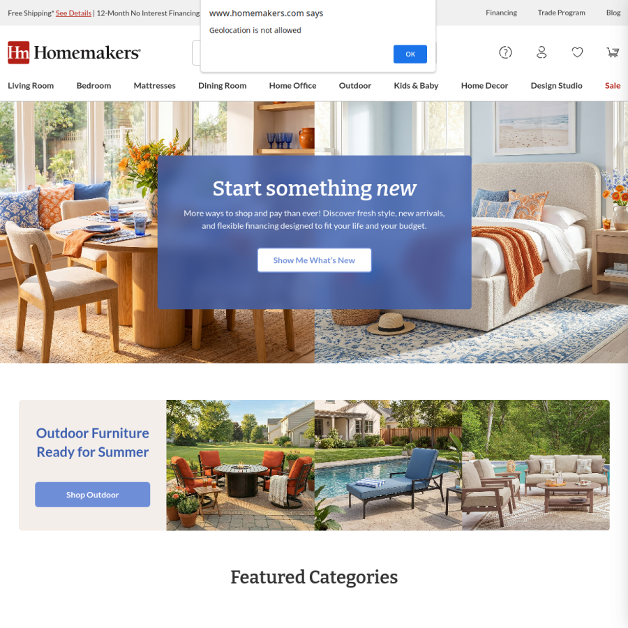 homemakers.com homepage screenshot