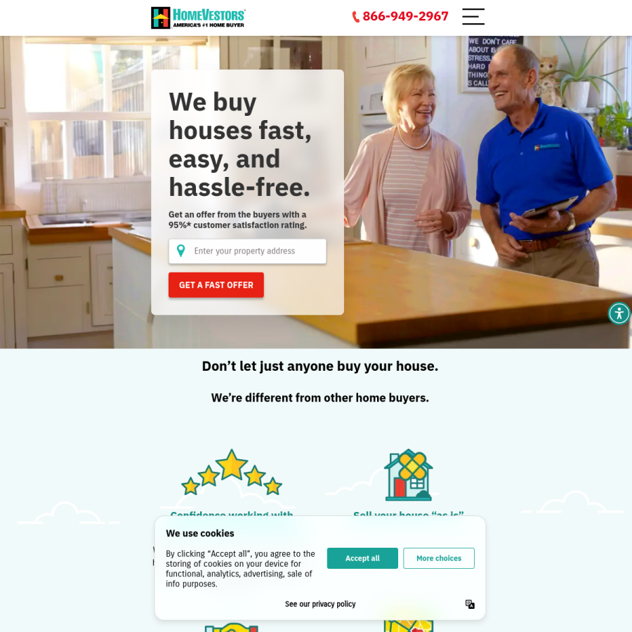 homevestors.com homepage screenshot