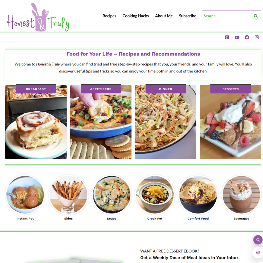 honestandtruly.com homepage screenshot