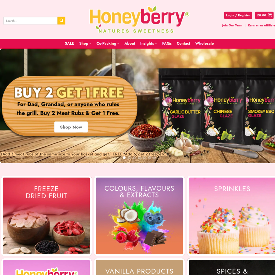 honeyberryinternational.com homepage screenshot