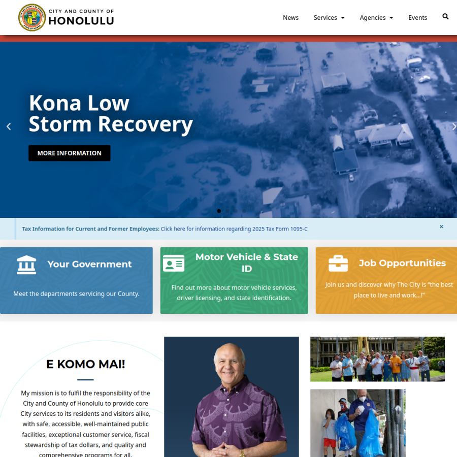 honolulu.gov homepage screenshot