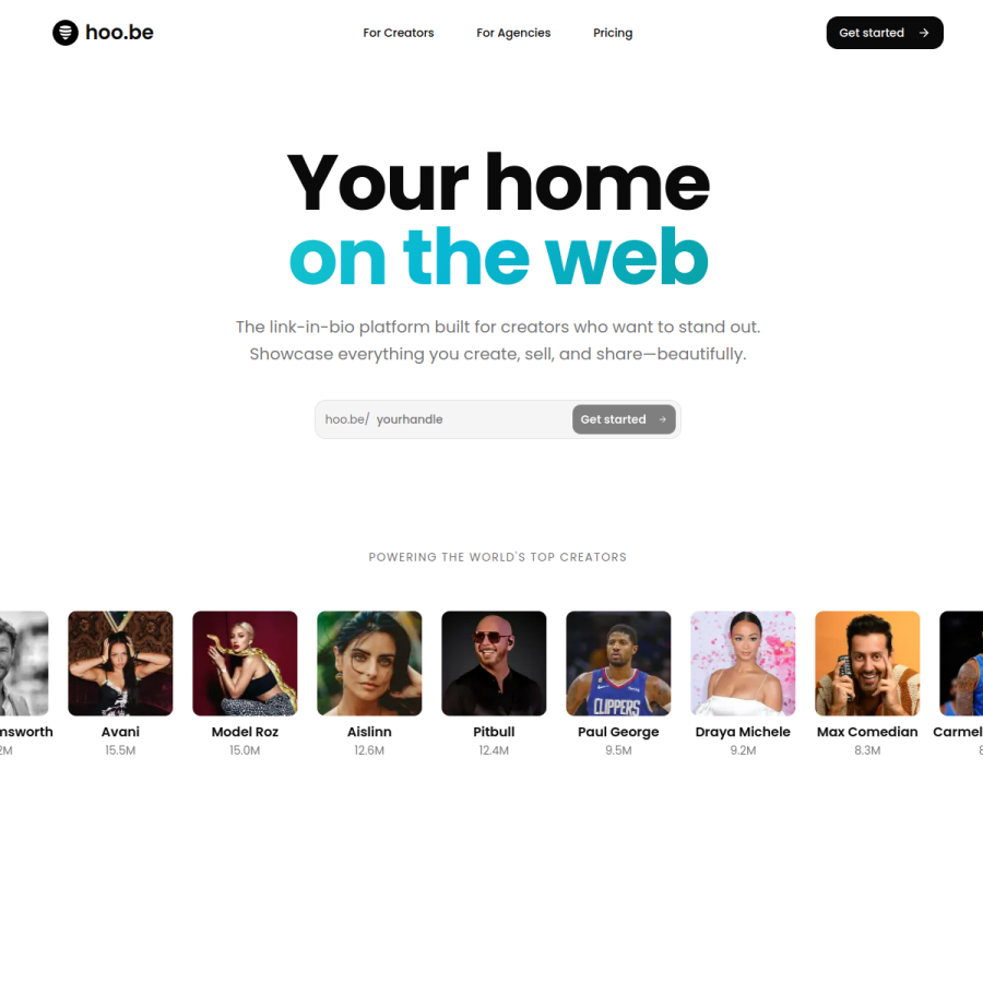 hoo.be homepage screenshot