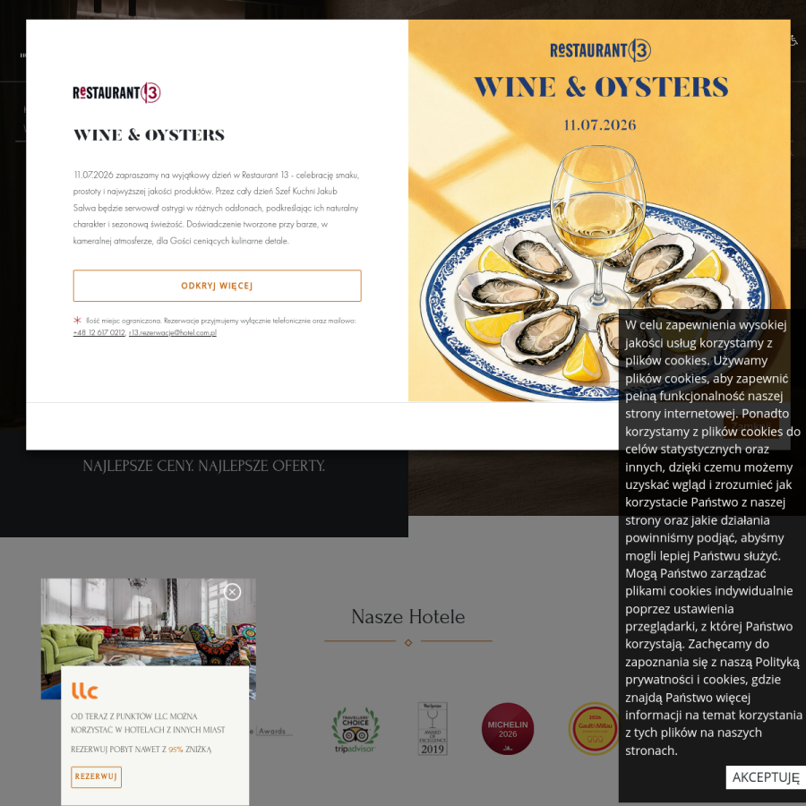 hotel.com.pl homepage screenshot