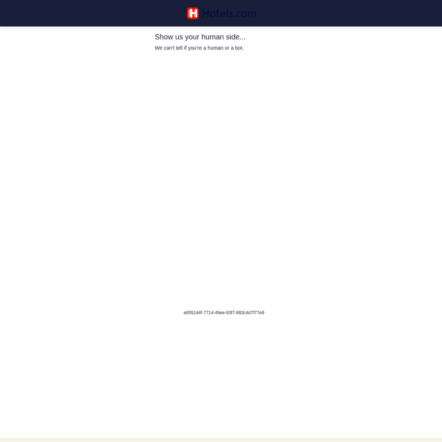hotels.com homepage screenshot