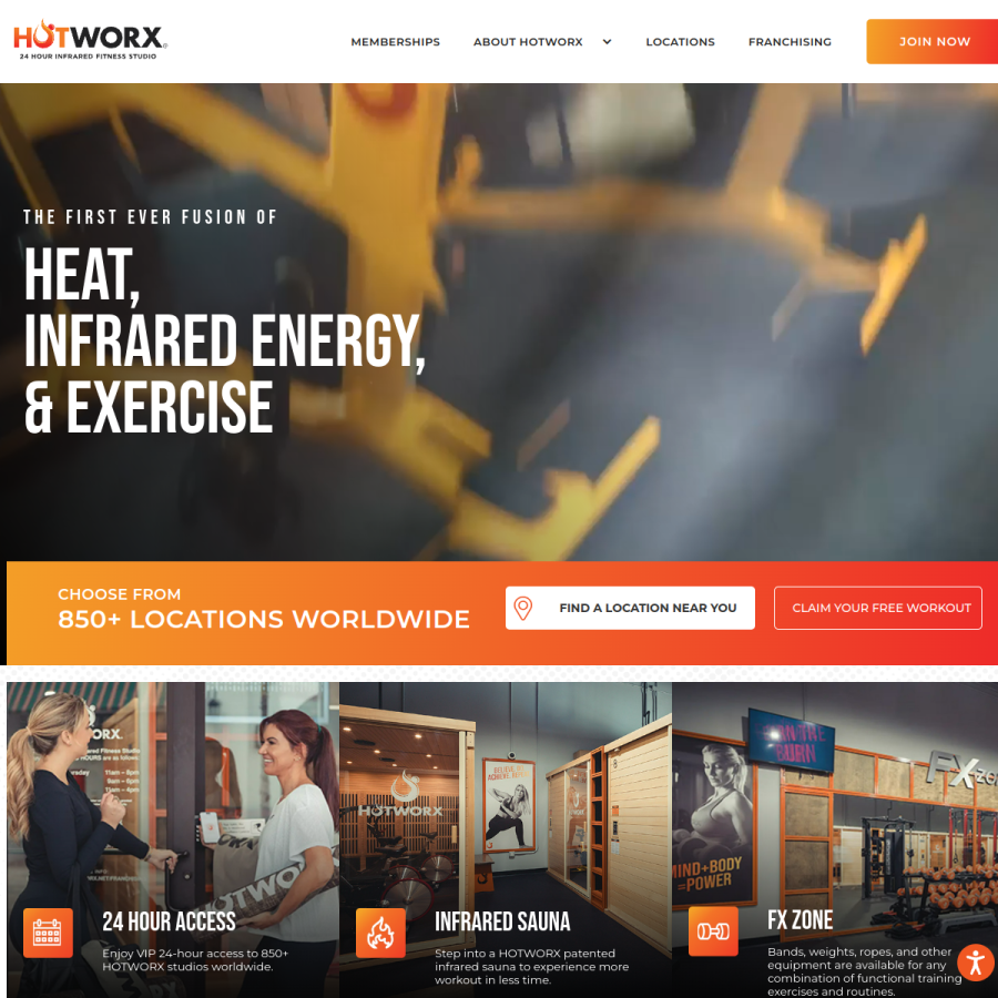 hotworx.net homepage screenshot